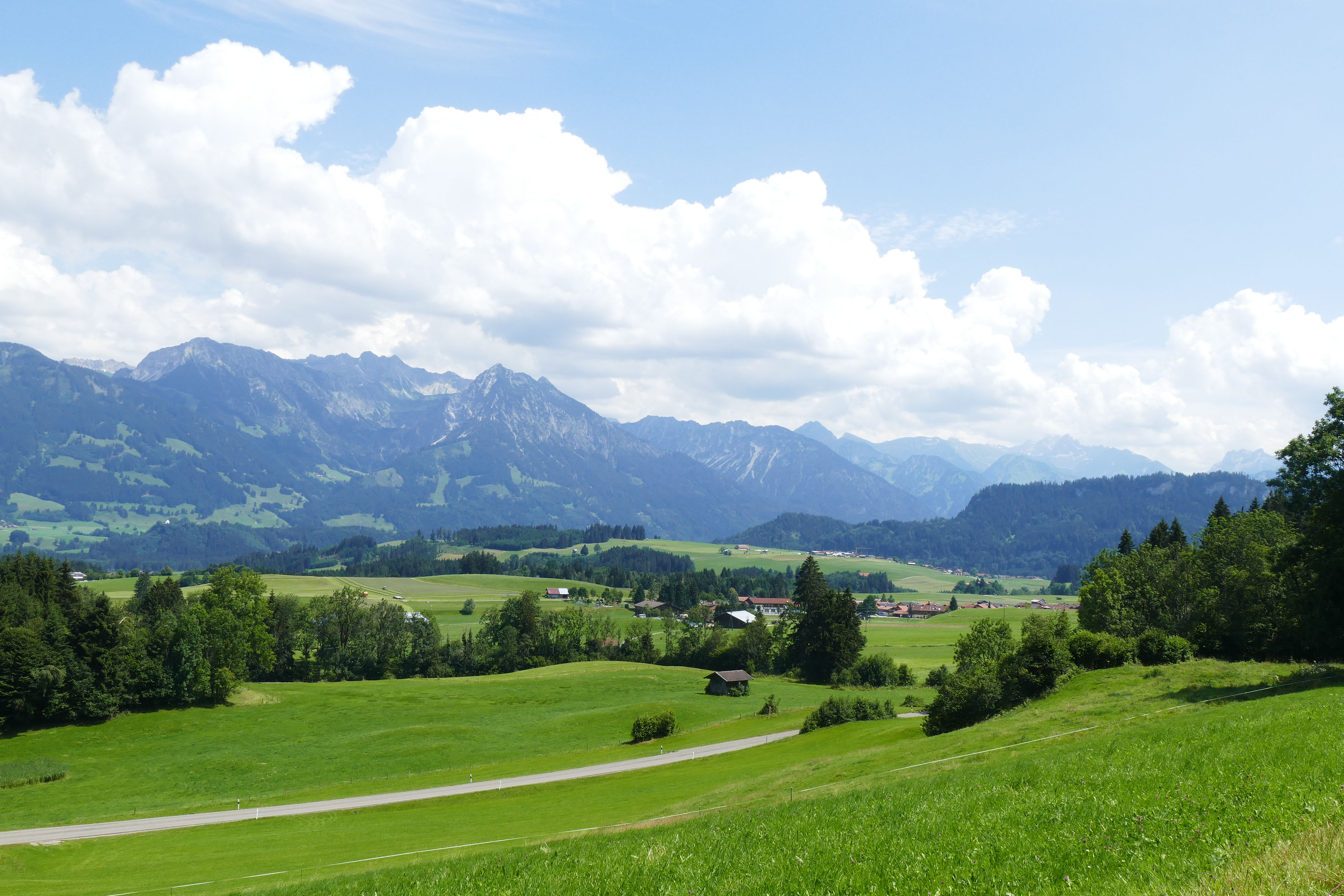 Landschaft beim Haus